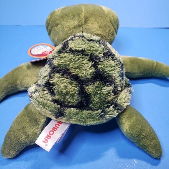 Adorable Aurora Green Baby Sea Turtle Plush Dreamy Eyes Stuffed Animal Plushie - Picture 5 of 11